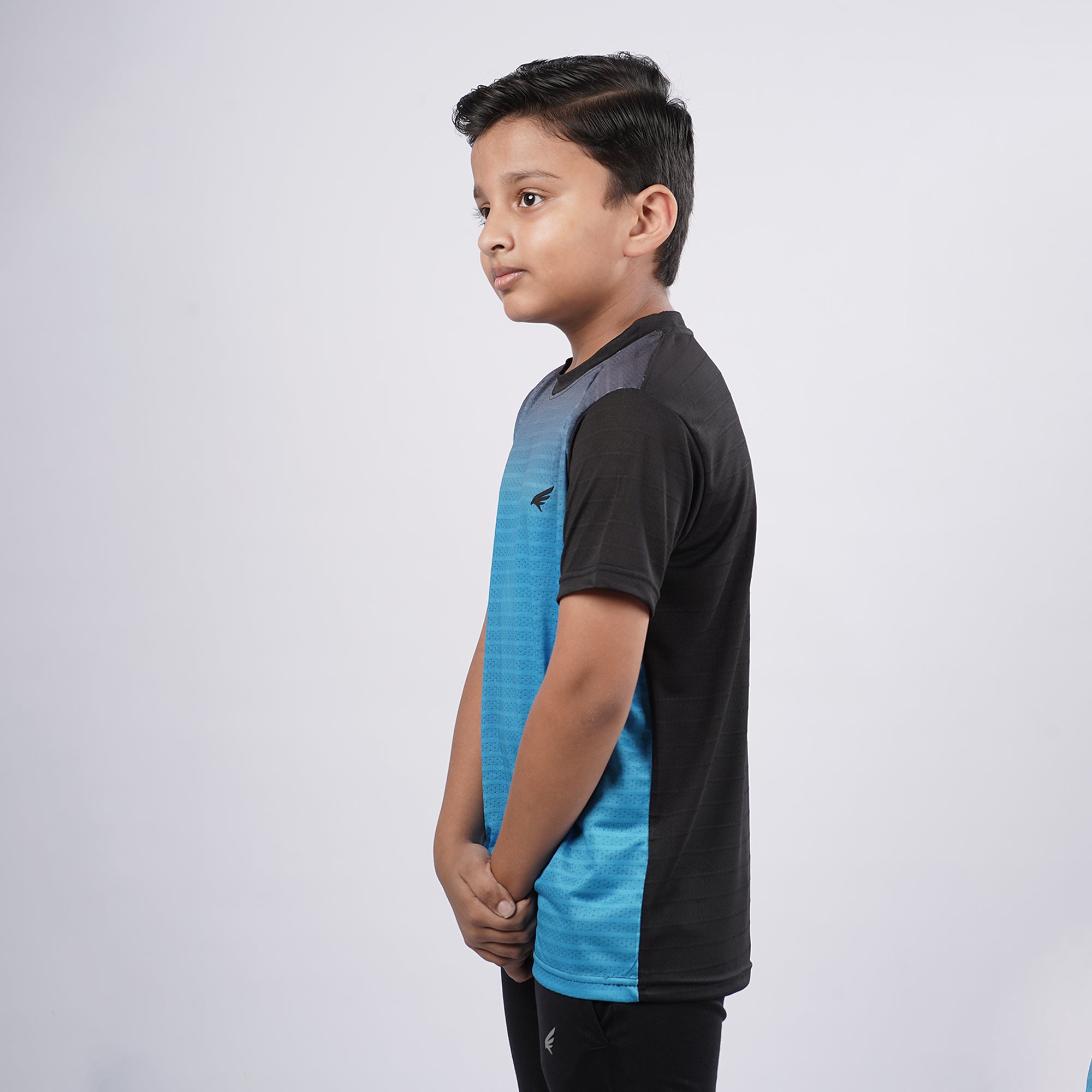 Boys Printed Round Neck Sports T-Shirt
