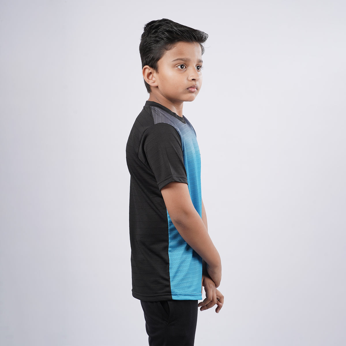 Boys Printed Round Neck Sports T-Shirt