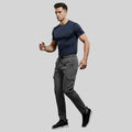 Men Solid Regular Fit Cargo Trackpants