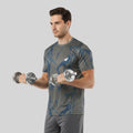 Men Sports Round Neck Printed T-shirt