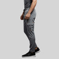 Men Solid Regular Fit Cargo Trackpants