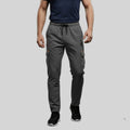 Men Solid Regular Fit Cargo Trackpants