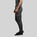 Men Solid Regular Fit Cargo Trackpants