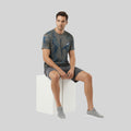Men Sports Round Neck Printed T-shirt