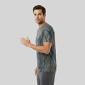 Men Sports Round Neck Printed T-shirt
