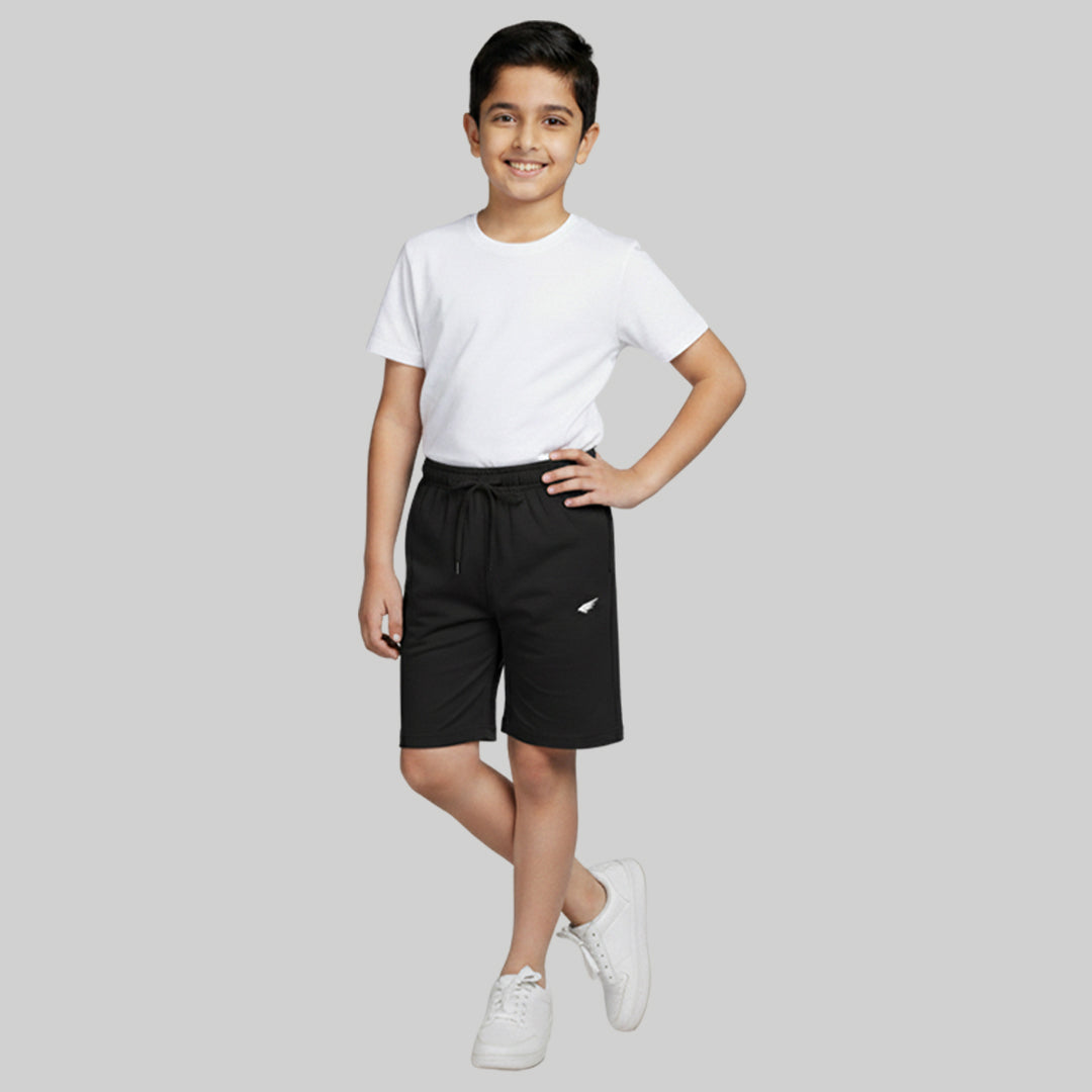 Boys Solid Premium Regular Fit Shorts