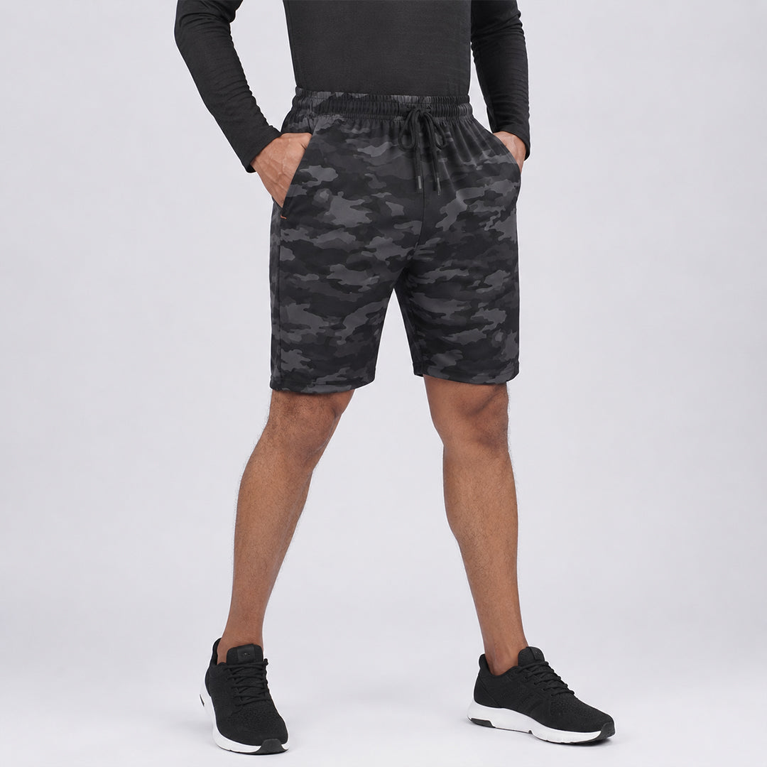 Men Camouflage Regular Fit Shorts