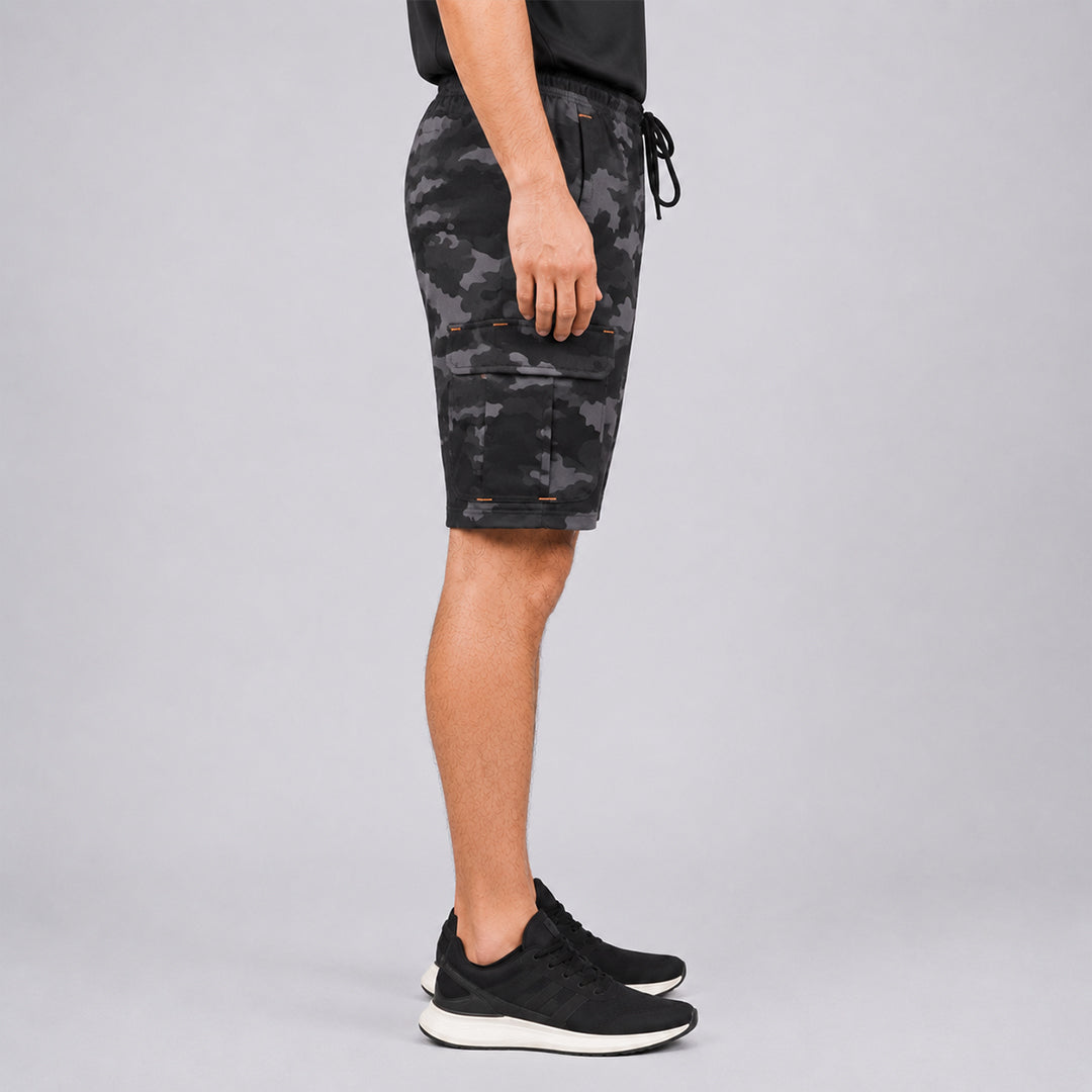 Men Camouflage Regular Fit Shorts