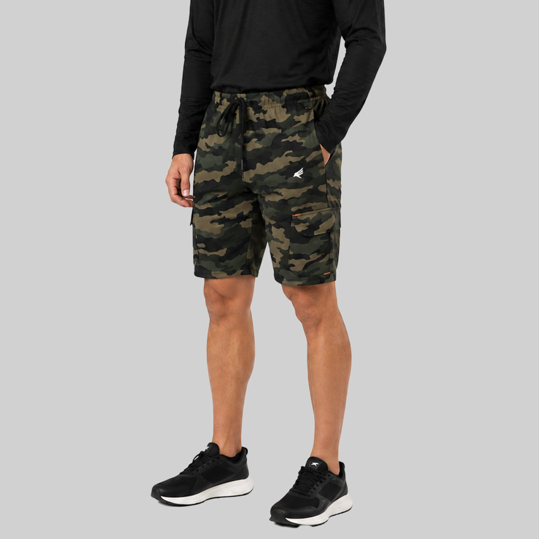 Men Camouflage Regular Fit Shorts