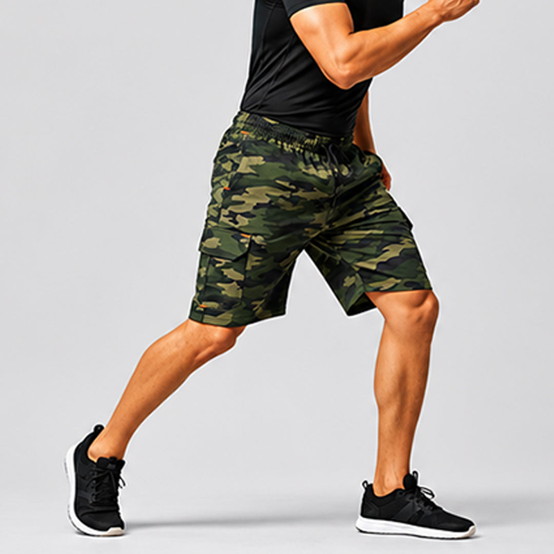 Men Camouflage Regular Fit Shorts