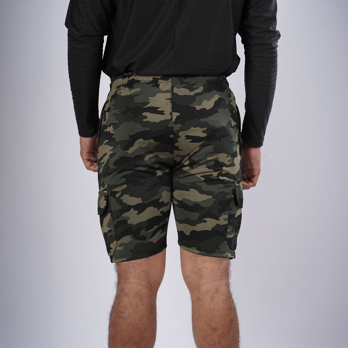 Men Camouflage Regular Fit Shorts