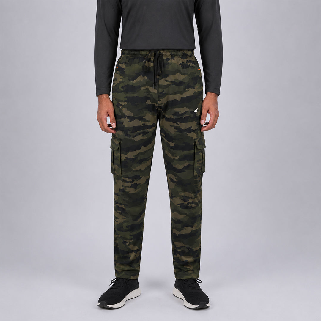 Men Cargo Printed Trackpants