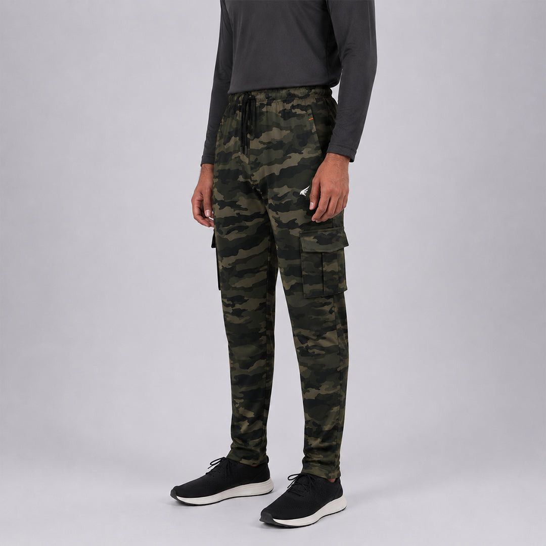 Men Cargo Printed Trackpants