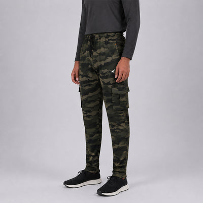 Men Cargo Printed Trackpants