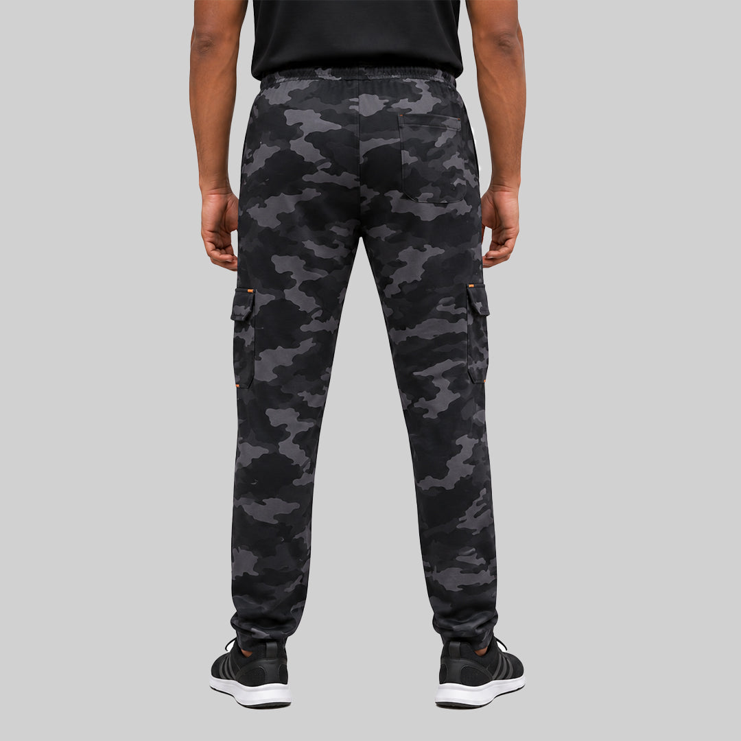 Men Cargo Printed Trackpants