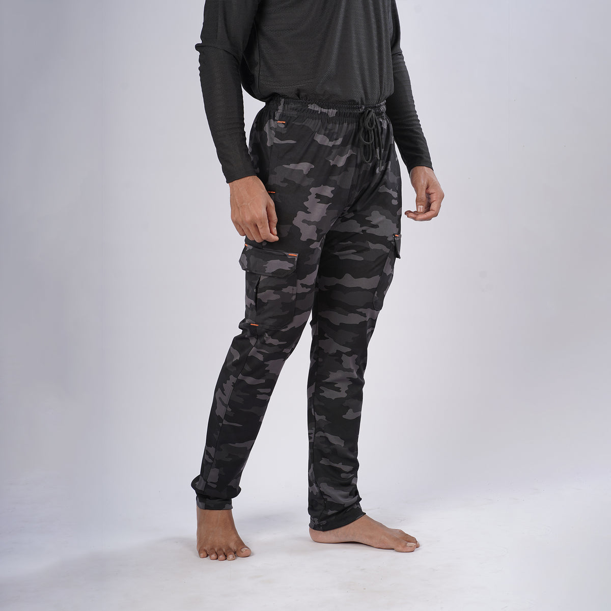 Men Cargo Printed Trackpants