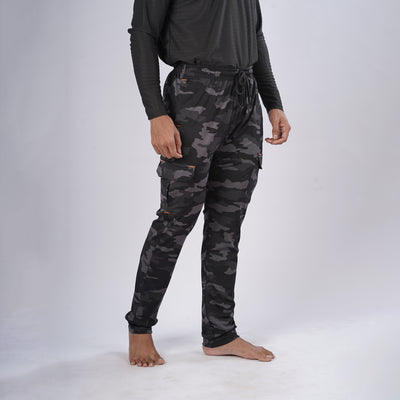 Men Cargo Printed Trackpants
