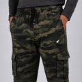 Men Cargo Printed Trackpants