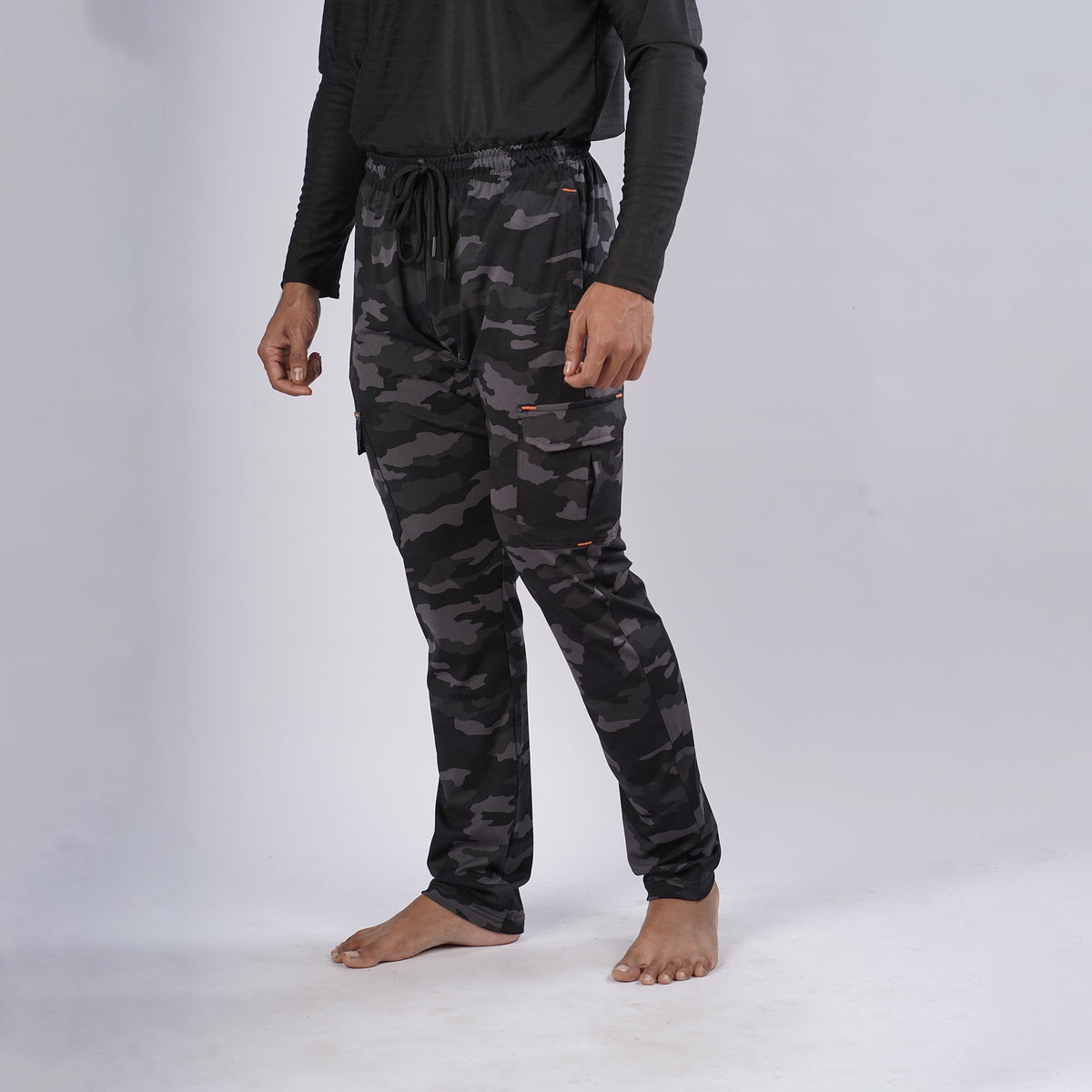 Men Cargo Printed Trackpants