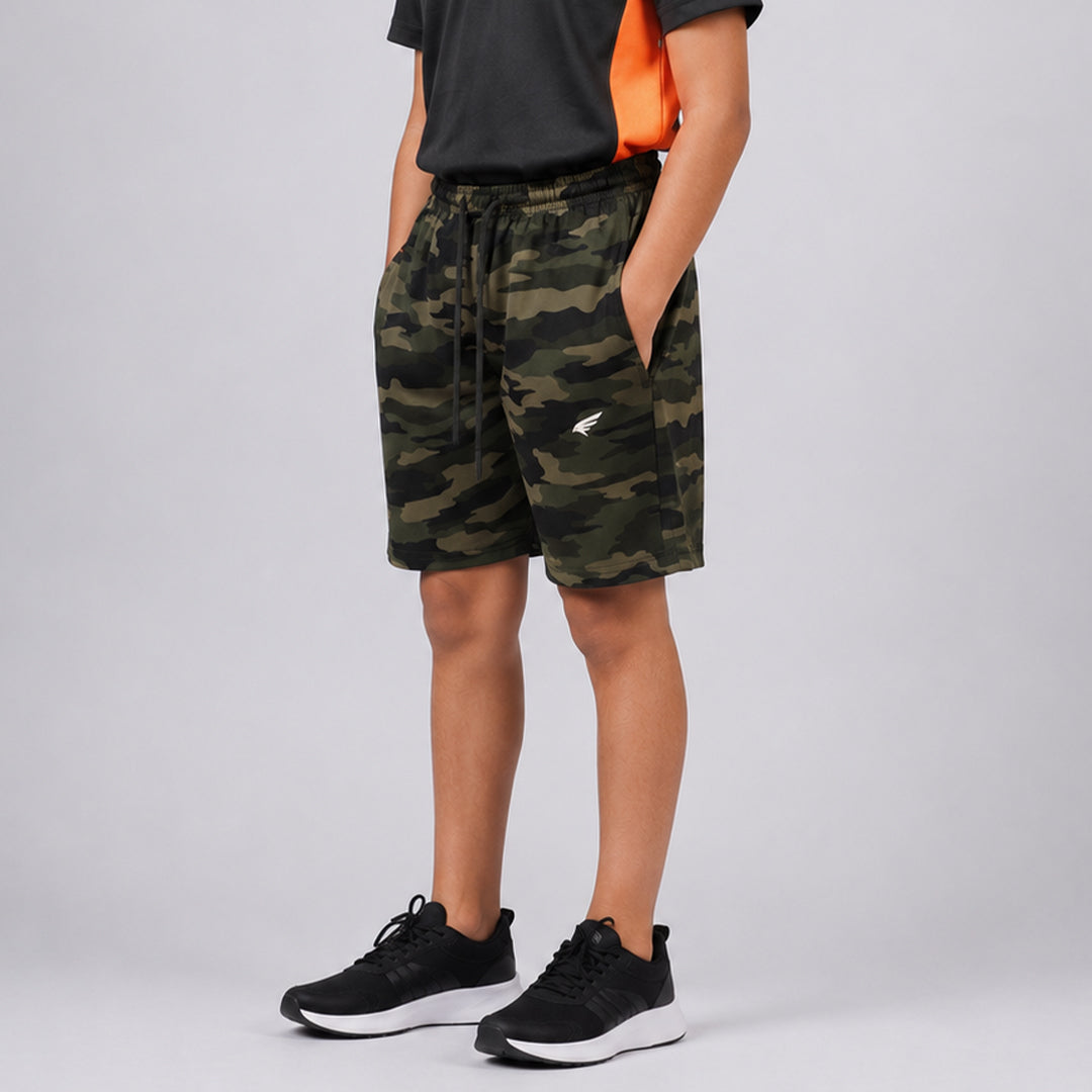 Boys Camouflage Regular Fit Shorts