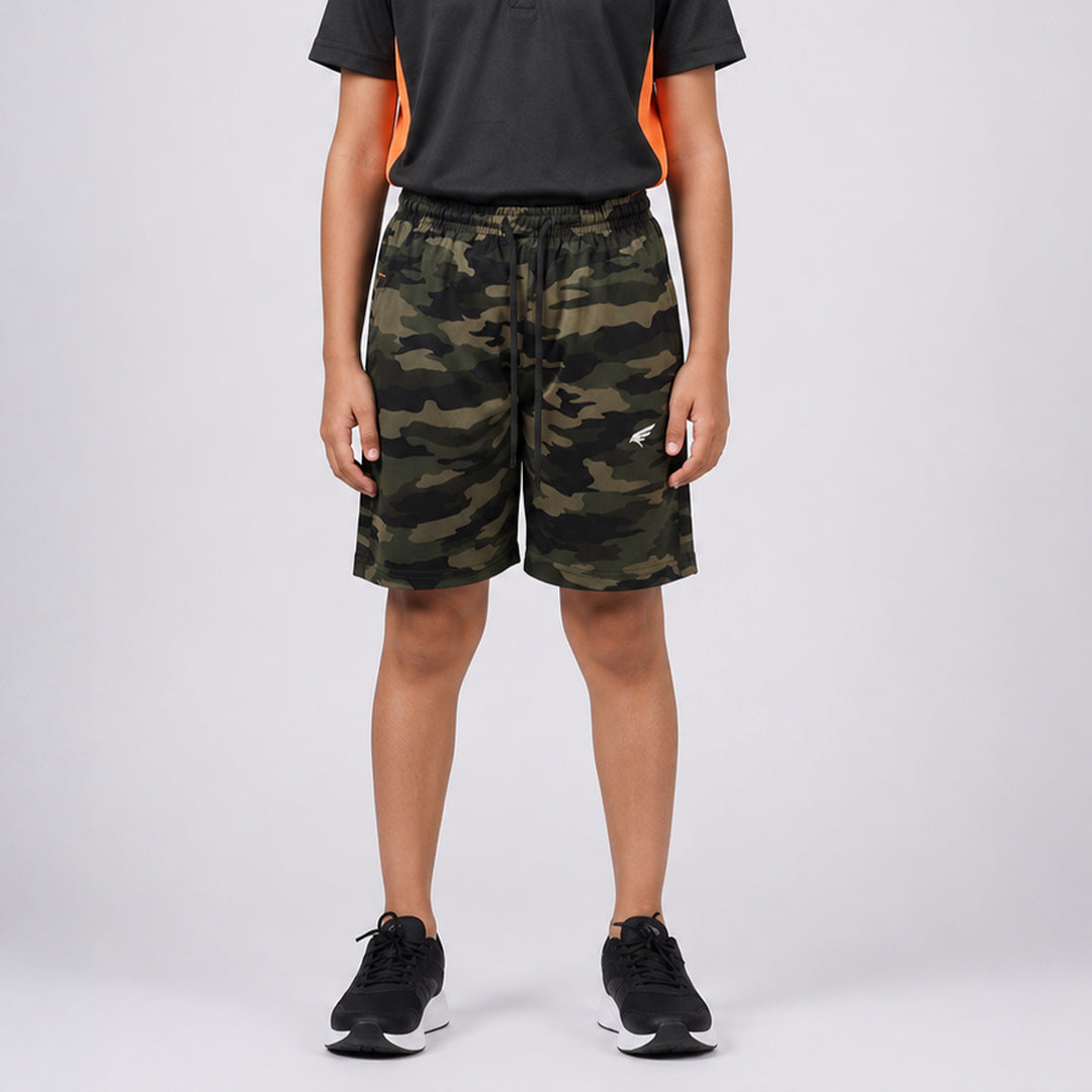 Boys Camouflage Regular Fit Shorts