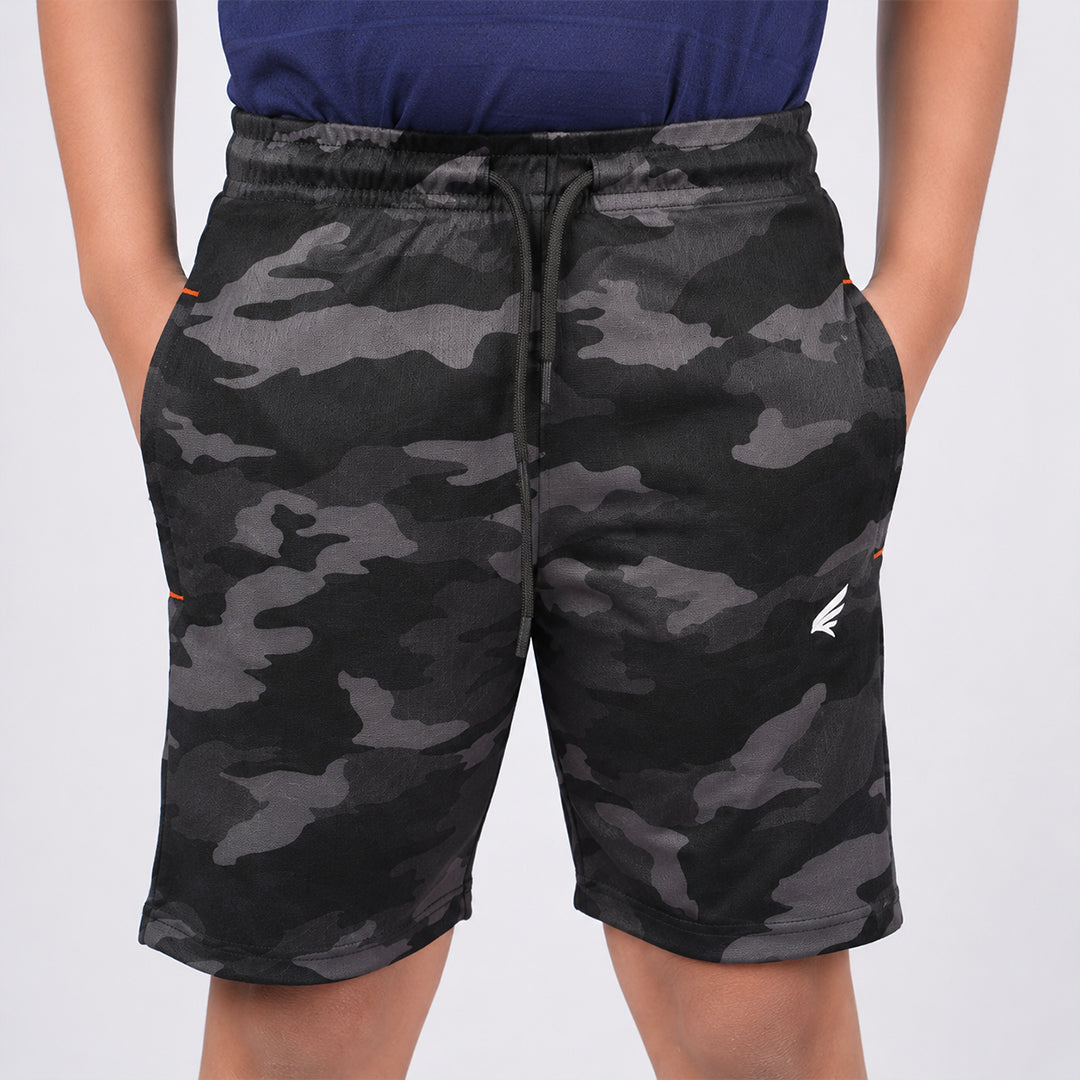 Boys Camouflage Regular Fit Shorts