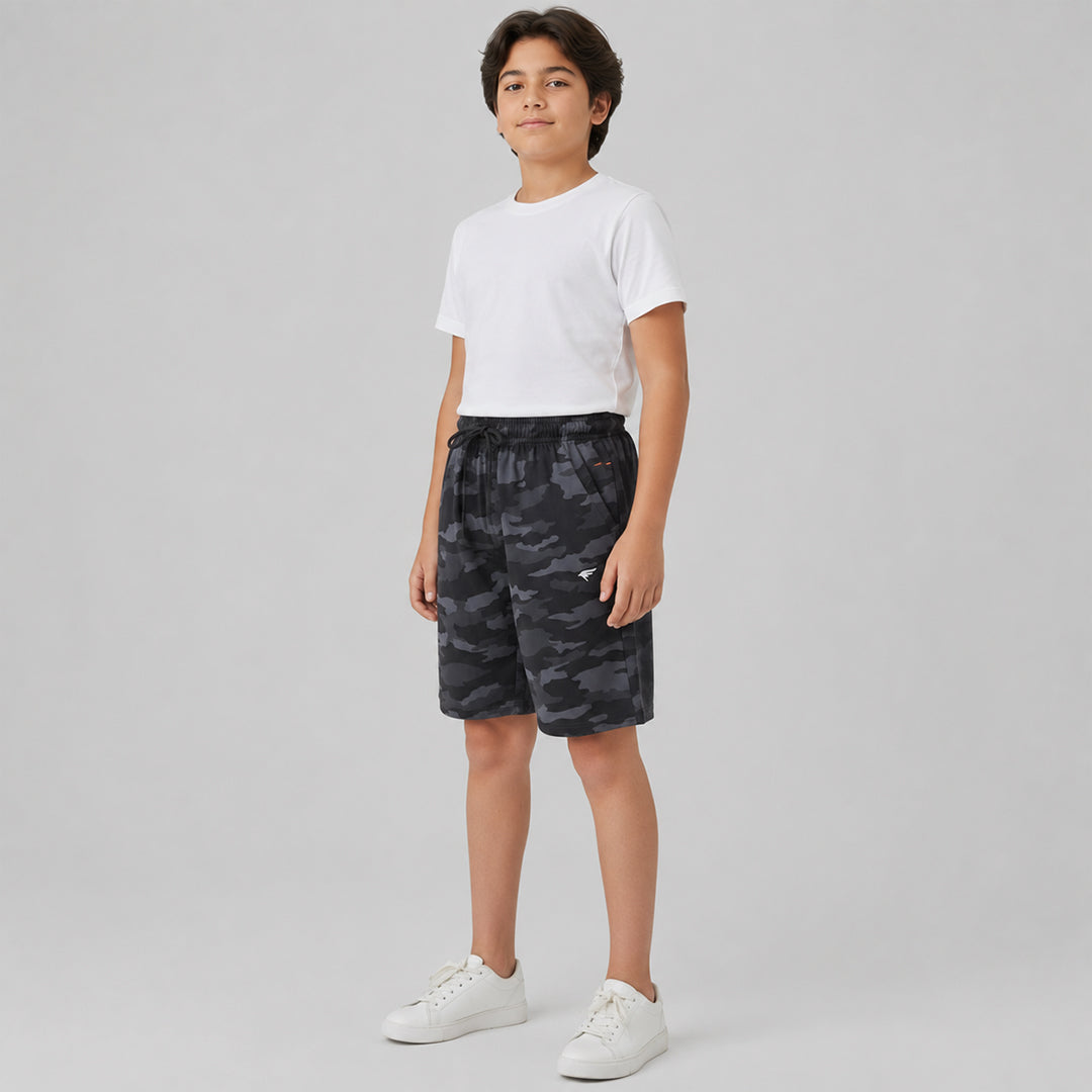 Boys Camouflage Regular Fit Shorts
