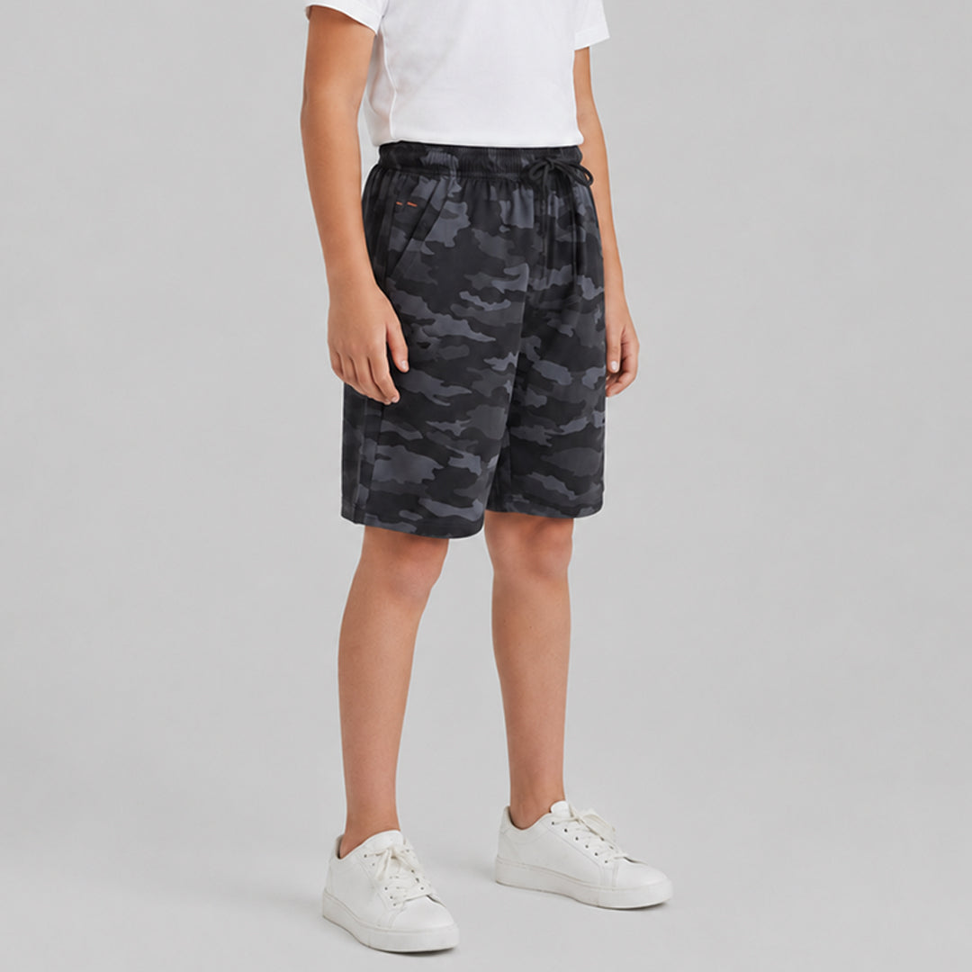 Boys Camouflage Regular Fit Shorts