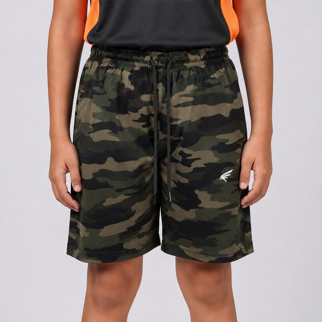 Boys Camouflage Regular Fit Shorts