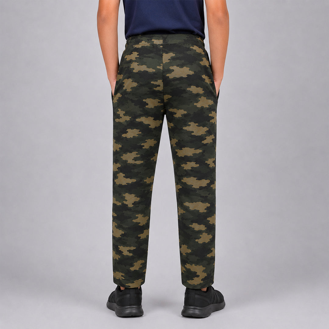 Boys Regular Fit CamouflageTrackpants