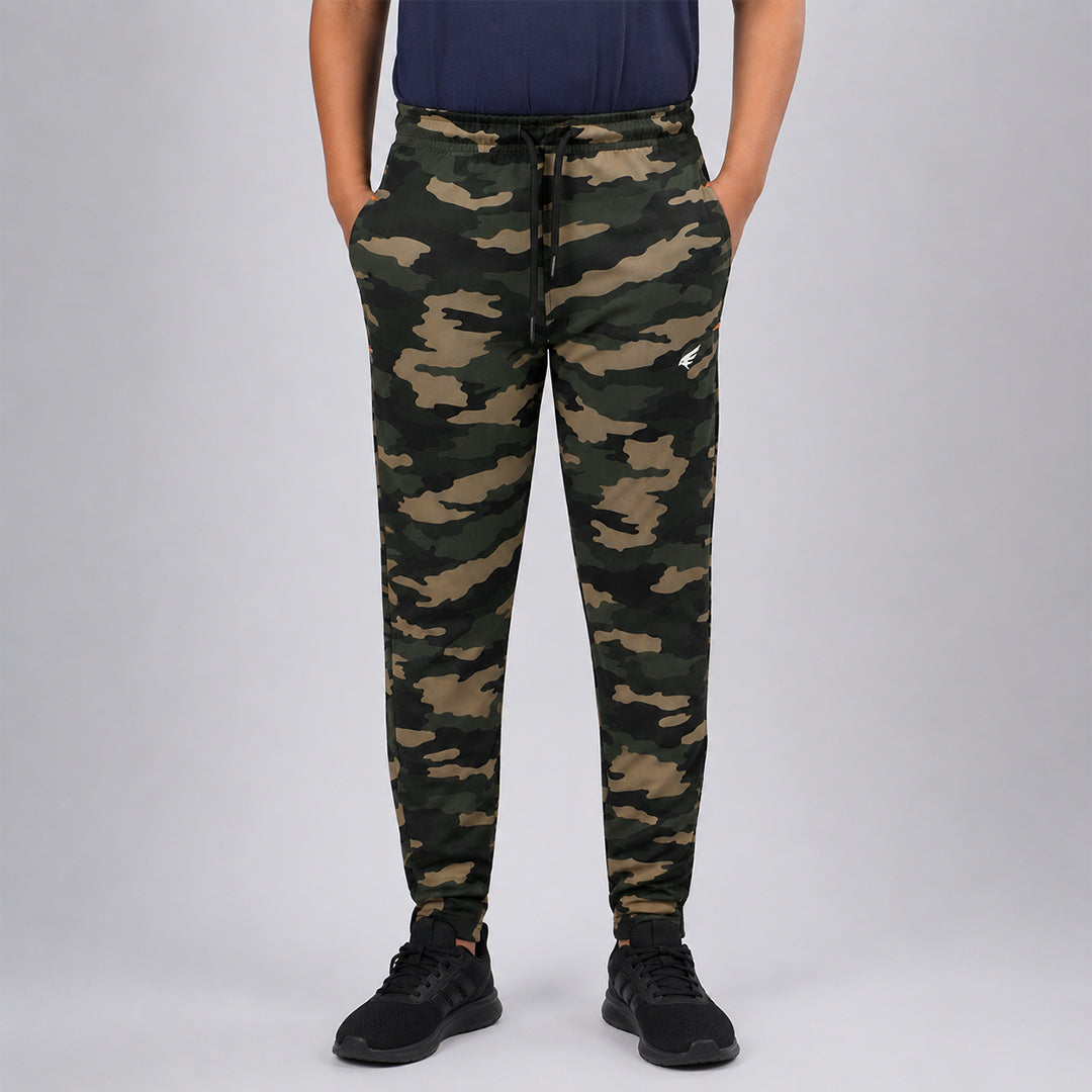 Boys Regular Fit CamouflageTrackpants