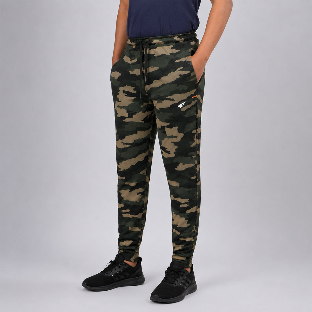 Boys Regular Fit CamouflageTrackpants