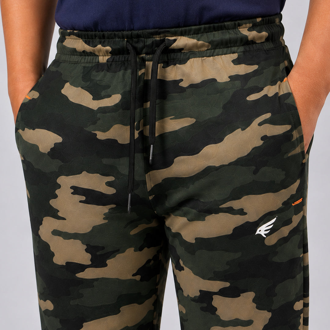 Boys Regular Fit CamouflageTrackpants