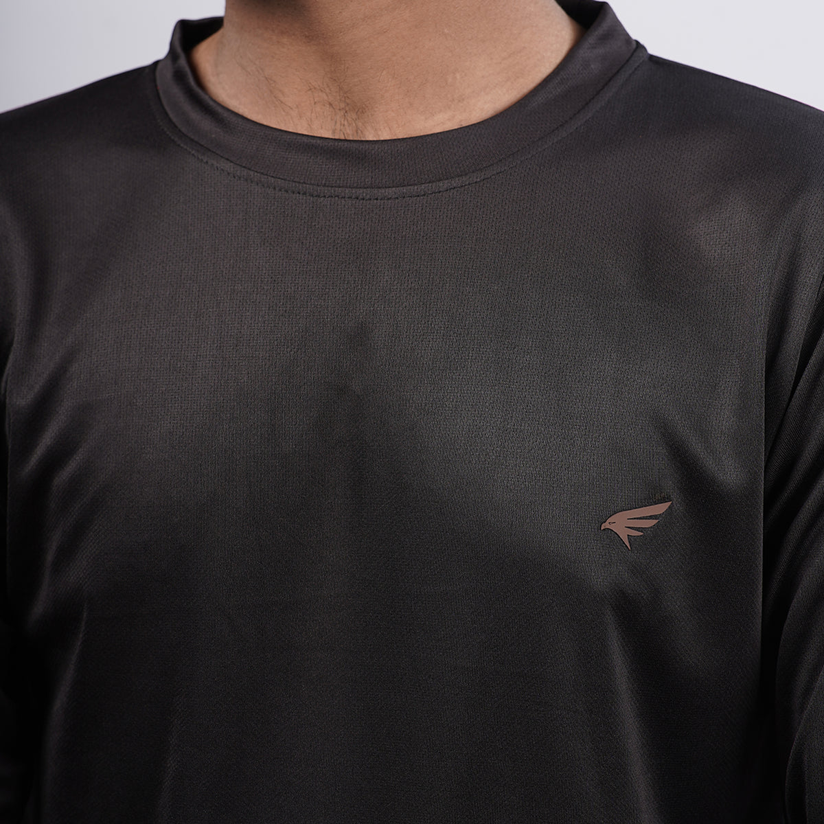 Men Solid Full Sleeve Regular Fit T-Shirt