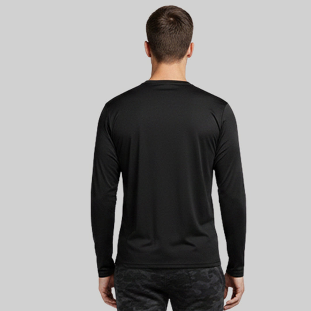 Men Solid Full Sleeve Regular Fit T-Shirt