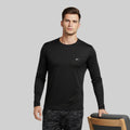 Men Solid Full Sleeve Regular Fit T-Shirt