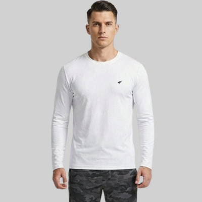Men Solid Full Sleeve Regular Fit T-Shirt