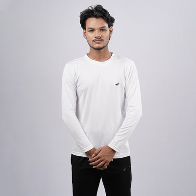 Men Solid Full Sleeve Regular Fit T-Shirt