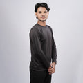 Men Solid Full Sleeve Regular Fit T-Shirt