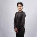 Men Solid Full Sleeve Regular Fit T-Shirt