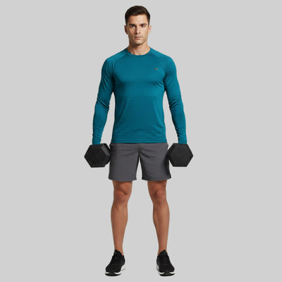 Men Solid Full Sleeve Regular Fit T-Shirt