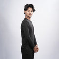 Men Solid Full Sleeve Regular Fit T-Shirt