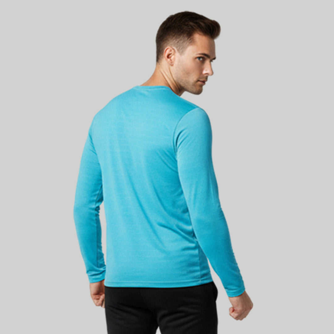 Men Solid Full Sleeve Regular Fit T-Shirt