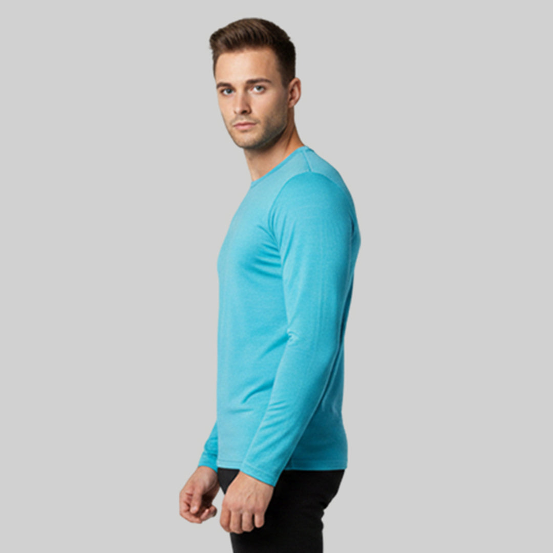 Men Solid Full Sleeve Regular Fit T-Shirt