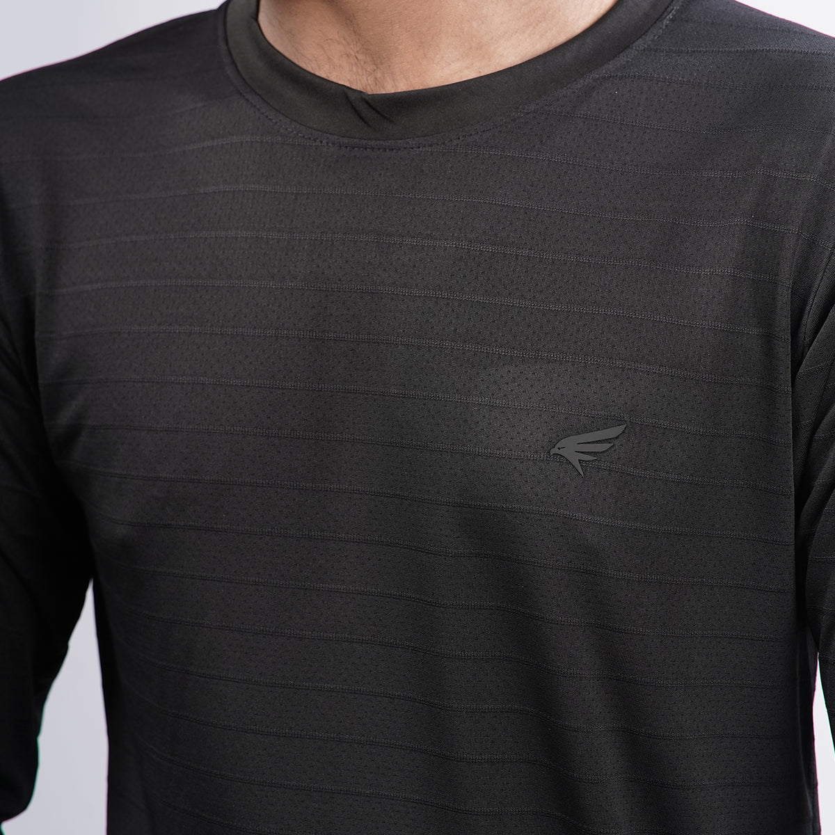 Men Solid Full Sleeve Regular Fit T-Shirt