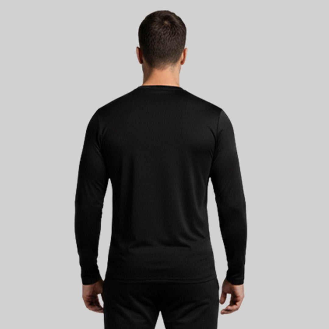 Men Solid Full Sleeve Regular Fit T-Shirt