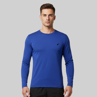 Men Solid Full Sleeve Regular Fit T-Shirt