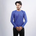 Men Solid Full Sleeve Regular Fit T-Shirt