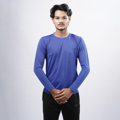 Men Solid Full Sleeve Regular Fit T-Shirt