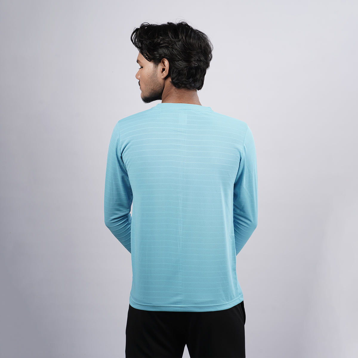 Men Solid Full Sleeve Regular Fit T-Shirt